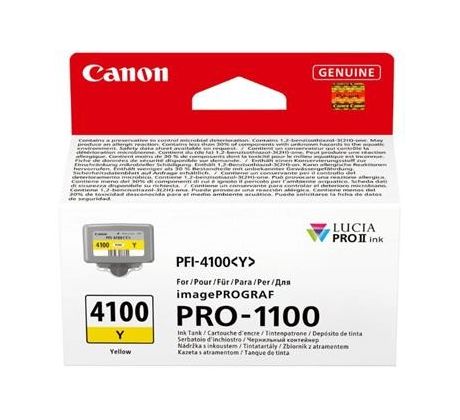 kazeta CANON PFI-4100Y Yellow iPF PRO-1100 (80 ml) (6780C001)
