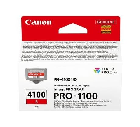 kazeta CANON PFI-4100R Red iPF PRO-1100 (80 ml) (6785C001)