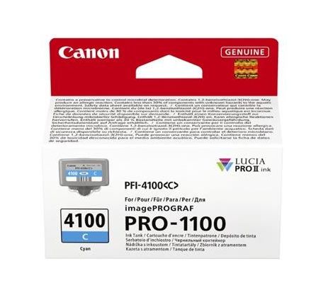 kazeta CANON PFI-4100C Cyan iPF PRO-1100 (80 ml) (6778C001)