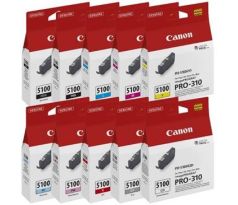 kazeta CANON PFI-5100 MBK/PBK/C/M/Y/PC/PM/R/GY/CO PACK iPF PRO-310 (10x 14,4 ml) (6951C009)
