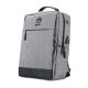 Batoh na notebook Marvo 15.6", BA-03, šedý z nylónu, USB port pre nabíjanie (BA-03 GY)
