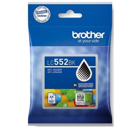 kazeta BROTHER LC-552 Black MFC-J3660DW/J3960DW (550 str.) (LC552BK)