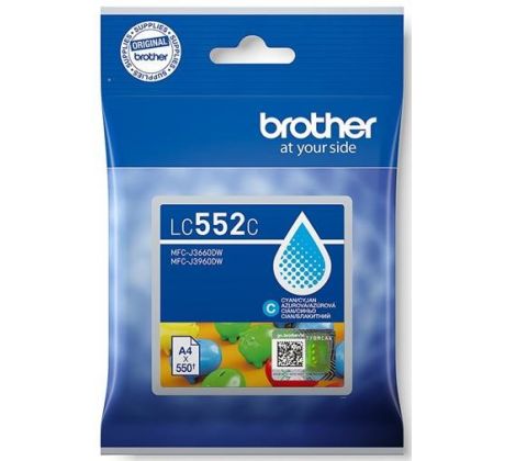 kazeta BROTHER LC-552 Cyan MFC-J3660DW/J3960DW (550 str.) (LC552C)
