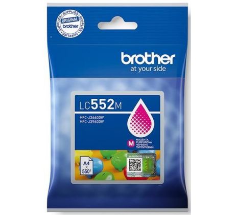 kazeta BROTHER LC-552 Magenta MFC-J3660DW/J3960DW (550 str.) (LC552M)