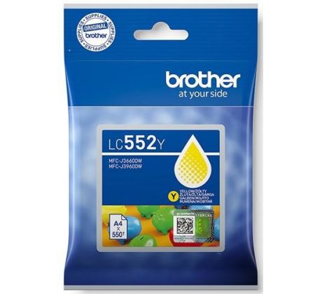 kazeta BROTHER LC-552 Yellow MFC-J3660DW/J3960DW (550 str.) (LC552Y)