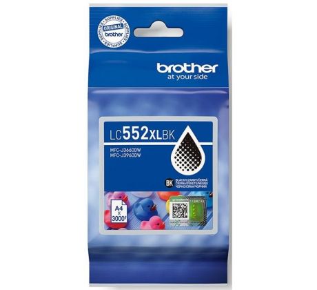 kazeta BROTHER LC-552XL Black MFC-J3660DW/J3960DW (3000 str.) (LC552XLBK)