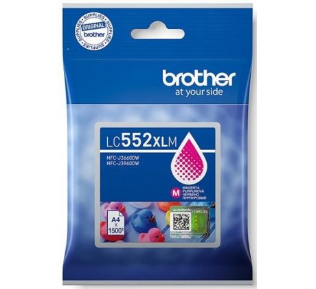 kazeta BROTHER LC-552XL Magenta MFC-J3660DW/J3960DW (1500 str.) (LC552XLM)