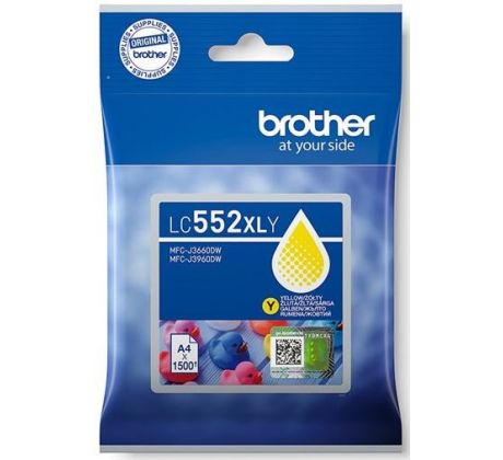 kazeta BROTHER LC-552XL Yellow MFC-J3660DW/J3960DW (1500 str.) (LC552XLY)