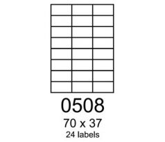 etikety RAYFILM 70x37 lesklé biele samolepiace polypropylénové laser R05010508A-LCUT (100 list./A4) (R0501.0508A-LCUT)