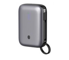 Platinet PMPB1020C Powerbanka 10000 mAh 20W Power Delivery, 2xUSB-C, 1xUSB-A, kábel USB-C 1m, black (PLAPMPB1020C)