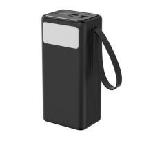 Platinet PMPB4065 Powerbanka 40000 mAh 65W Power Delivery, 2xUSB-C, 2xUSB-A, kábel USB-C 1m, black (PLAPMPB4065)
