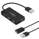 Maxlife Home Office USB 2.0 hub USB - 4x USB 0,15 m black + cable 1,5 m (OEM0002311)