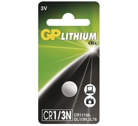 Batery GP Lithium CR1/3N 3V (DL1/3N, 2L76)  (1pc) (CR11108)