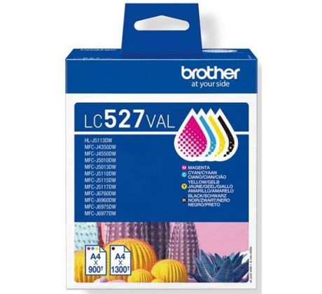 kazeta BROTHER LC-527 BK/C/M/Y MFC-J5010DW/J5110DW/J6975DW/J6977DW (1x1300+3x900 str.) (LC527VAL)