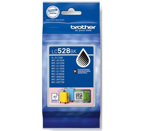 kazeta BROTHER LC-528 Black MFC-J5010DW/J5110DW/J6975DW/J6977DW (6000 str.) (LC528BK)