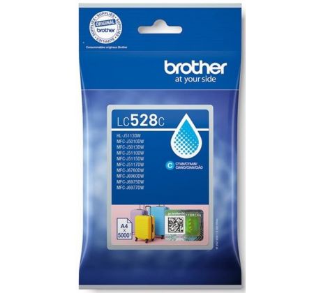 kazeta BROTHER LC-528 Cyan MFC-J5010DW/J5110DW/J6975DW/J6977DW (5000 str.) (LC528C)
