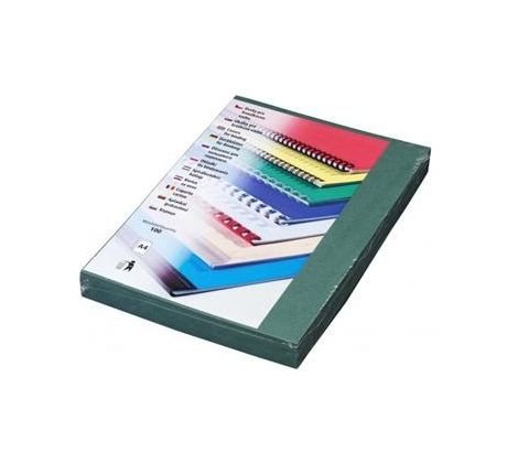 Kartonové dosky Delta A4, 250g, zelené*100ks*hrebeňová väzba (LAMCODA4000V)