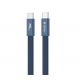 Devia Ultra3 usb-c PD 240W Metal Woven Flat Fast Charging Cable 1,5 m blue (BRA014757)