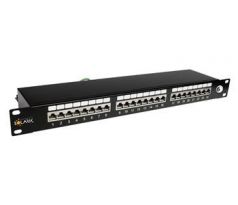 19" patch panel Solarix 24 x RJ45 CAT6 STP černý 1U SX24-6-STP-BK (24200124)