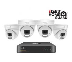 iGET HOMEGUARD HGNVK84804 - PoE 2K NVR CCTV 8CH + 4x kamera, zvuk, IP66 (75020569)