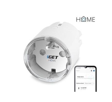 iGET HOME Power 1 - Wi-Fi zásuvka 230V s měřením spotřeby, 3680 W (75020813)
