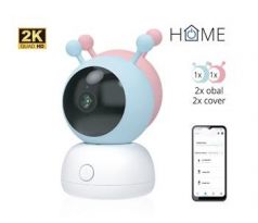 iGET HOME CS2 Baby - bezdrátová otočná IP 2K chůvička, 2x obal v balení Pink/Blue (75020825)