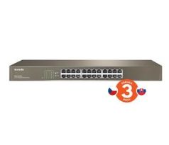 Tenda TEG1024G 24-port Gigabit Ethernet Switch, 10/100/1000 Mbps, Fanless, Rackmount (75010024)