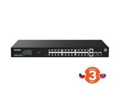 Tenda TEG2228P-24-410W Cloud PoE Managed Gigabit Switch, 24x PoE, 26x RJ45, 2x SFP (75012022)