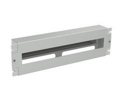 Instalační panel 3U s DIN lištou do 19" rozvaděče, RAL 7035, RAIL-3U-DIN (80138324)