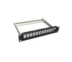 10" modulární neosazený patch panel Solarix 12 portů 1U SX12M-0-STP-BK-UNI-N-10 (24000110)