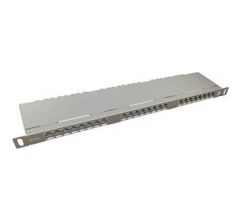 19" patch panel Solarix 24xRJ45 CAT6 STP s vyvazovací lištou 0,5U SX24HD-6-STP-SL (24000147)