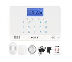 iGET SECURITY M3B - Domovní bezdrátový GSM zabezpečovací systém, CZ lokalizace, základní set (75020106)