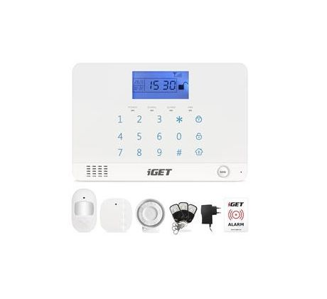 iGET SECURITY M3B - Domovní bezdrátový GSM zabezpečovací systém, CZ lokalizace, základní set (75020106)