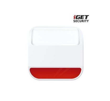 iGET SECURITY MP11 - bezdrátová venkovní siréna napájená baterií nebo ze sítě pro alarm iGET SECURITY M6-4G (75020711)