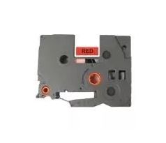 kompatibilná páska BROTHER TZ455, TZE-455 biele písmo, červená páska Tape (24mm) (ECO-TZE-455)