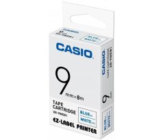 páska CASIO XR-9WEB1 Blue On White Tape EZ Label Printer (9mm) (XR-9WEB1)