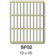 etikety RAYFILM 10x46 biele ručne popisovateľné R0009SF02G (10 list.) (R0009.SF02G)