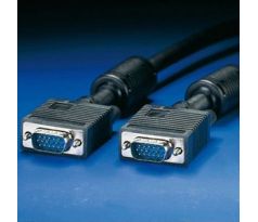 kábel VGA prepojovací 15M/15M 20m, CABLEXPERT 2x feritové tienenie (CC-PPVGA-20M-B)