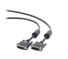 kábel DVI dual link 10M, CABLEXPERT čierny (CC-DVI2-BK-10M)