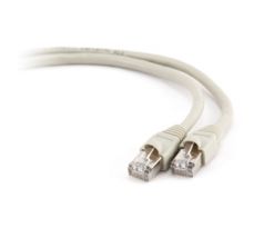 kábel patch FTP CAT-6 1m, zapojenie 1:1, (sivý) CABLEXPERT (PP6-1M)