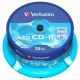 CD-R VERBATIM DTL+ Crystal 700MB 52X 25ks/cake*AZO (43352)