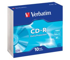 CD-R VERBATIM DTL 700MB 52X Slim box 10ks/bal. (43415)