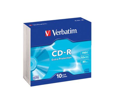 CD-R VERBATIM DTL 700MB 52X Slim box 10ks/bal. (43415)