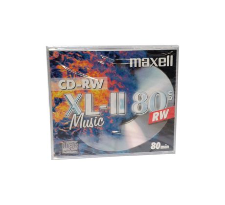 CD-RW MAXELL AUDIO 80 min (1ks v hrubom obale) (624865.35.TW)