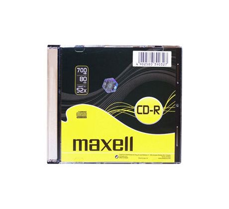 CD-R MAXELL 700MB 52X Slim box 1ks (624832.01.IN/005/003)