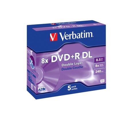 DVD+R Double Layer Matt Silver 8x (43541)