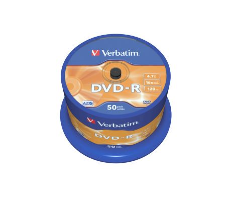 DVD-R VERBATIM 4,7GB 16X 50ks/cake (43548)