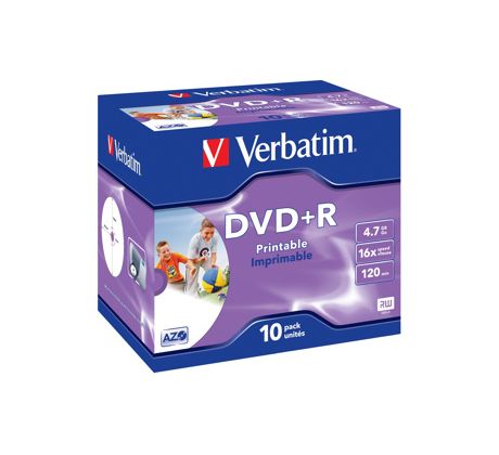 DVD+R VERBATIM Printable 4,7GB 16X 10ks/bal. (43508)