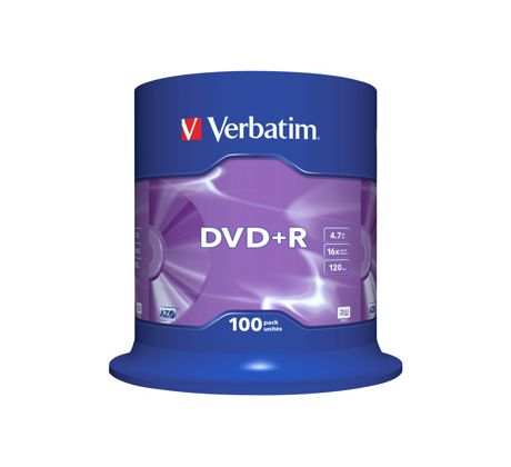 DVD+R VERBATIM 4,7GB 16X 100ks/cake (43551)