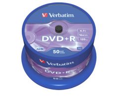 DVD+R VERBATIM 4,7GB 16X 50ks/cake (43550)